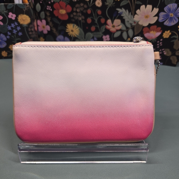 COACH Peyton Pink Ombre Small Wristlet - Picture 8 of 15